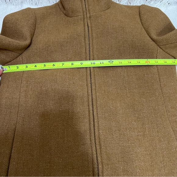 J. Crew Italian Stadium Cloth by Nello Gori Lodge Wool Coat Brown Size 6 K0896 - Picture 13 of 16